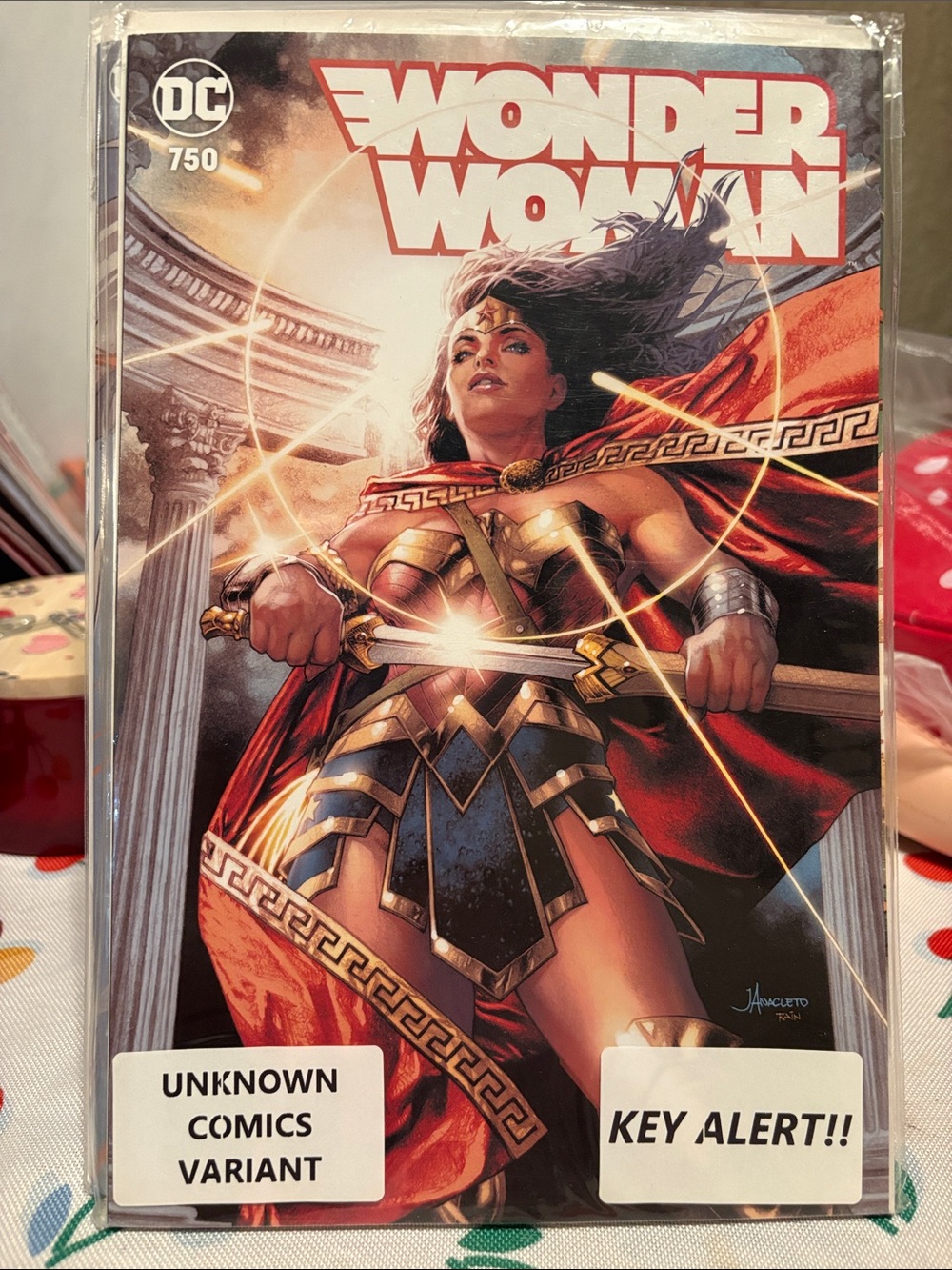 Wonder Woman #750 Variant Cover - Red & Gold Comic Book